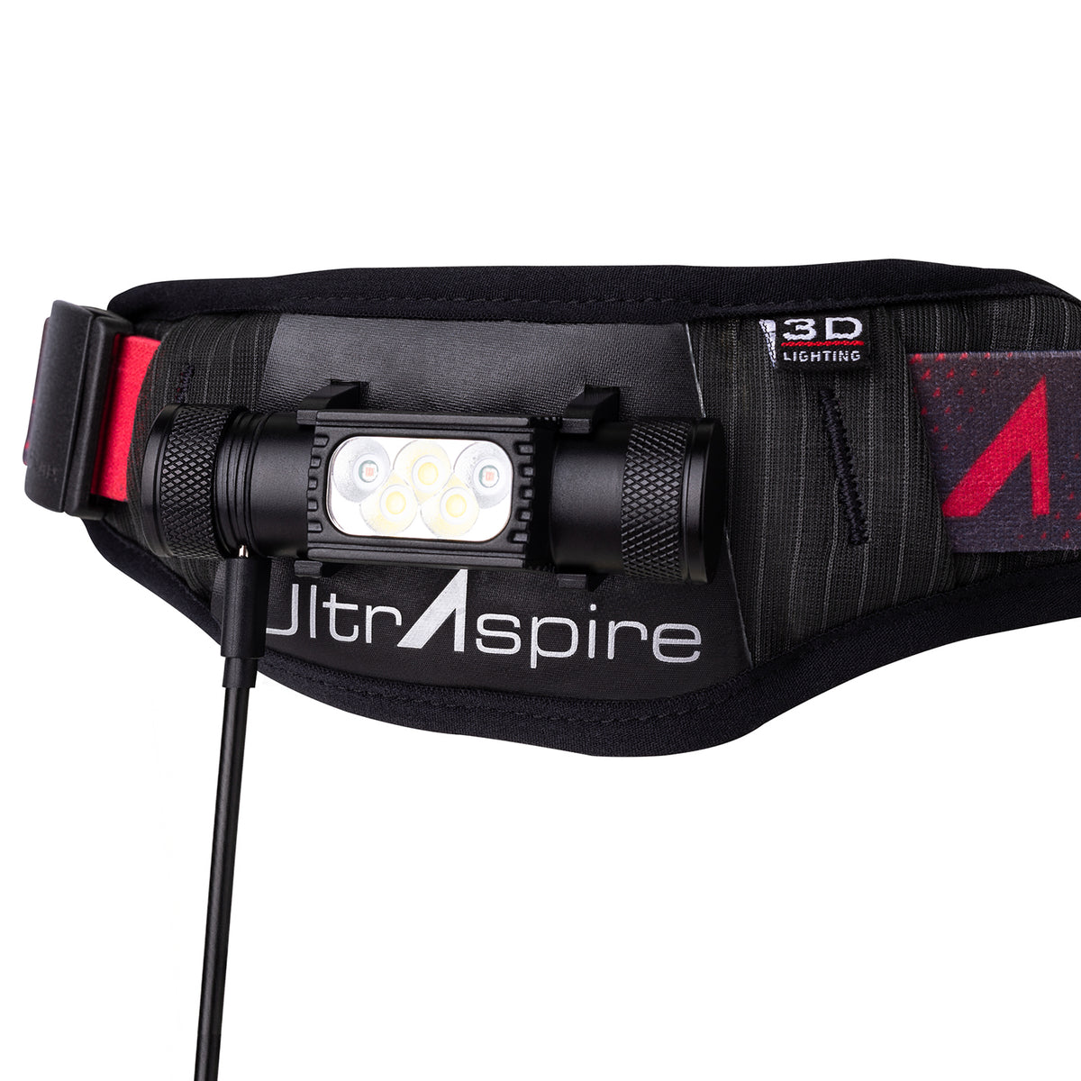 UltrAspire Waist Light - Lumen 850 Duo, Black/Red