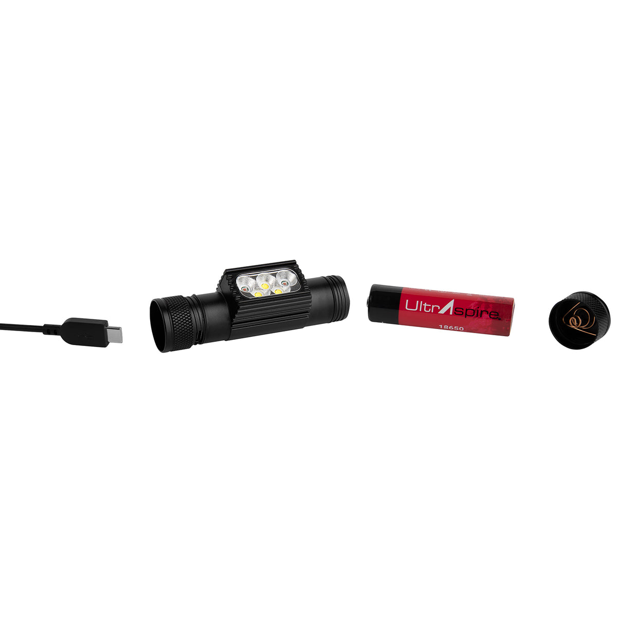 UltrAspire Waist Light - Lumen 850 Duo, Black/Red