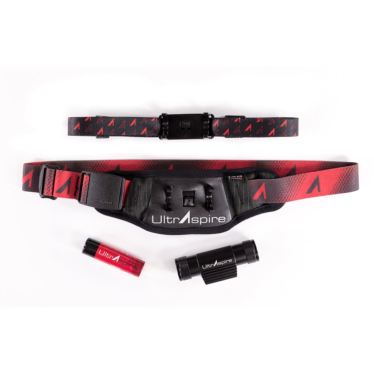 UltrAspire Waist Light - Lumen 850 Duo, Black/Red